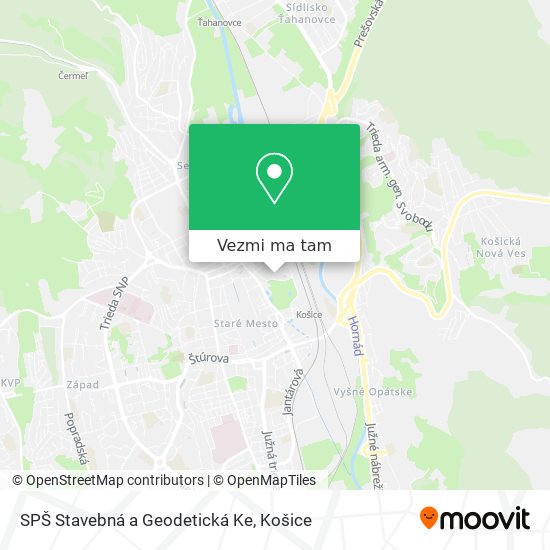 SPŠ Stavebná a Geodetická Ke mapa