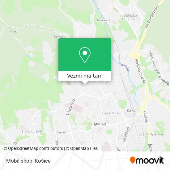 Mobil shop mapa