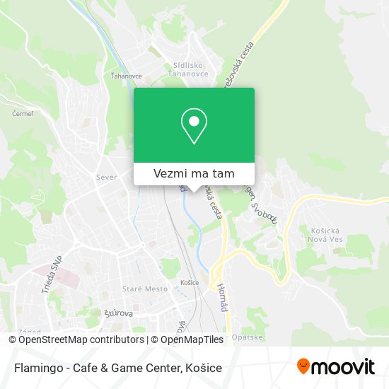 Flamingo - Cafe & Game Center mapa