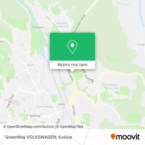 GreenWay VOLKSWAGEN mapa