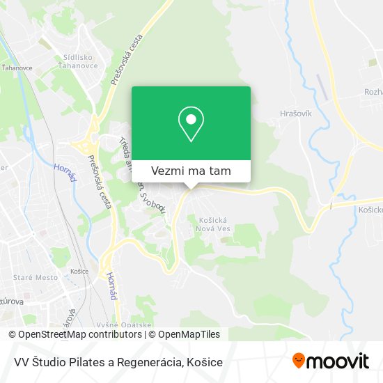 VV Študio Pilates a Regenerácia mapa