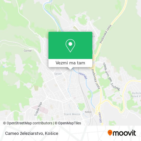 Cameo železiarstvo mapa