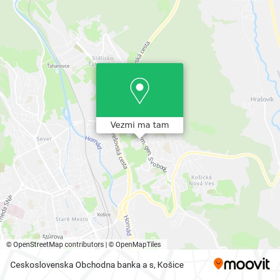 Ceskoslovenska Obchodna banka a s mapa