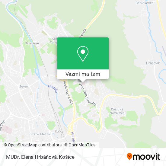 MUDr. Elena Hrbáňová mapa