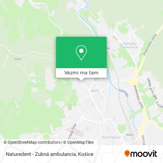 Naturedent - Zubná ambulancia mapa