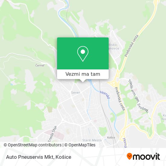 Auto Pneuservis Mkt mapa