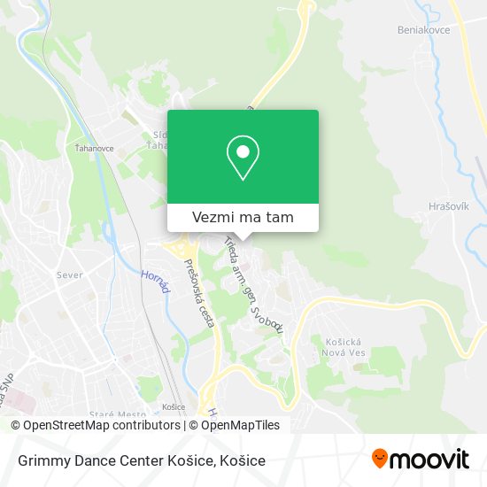 Grimmy Dance Center Košice mapa