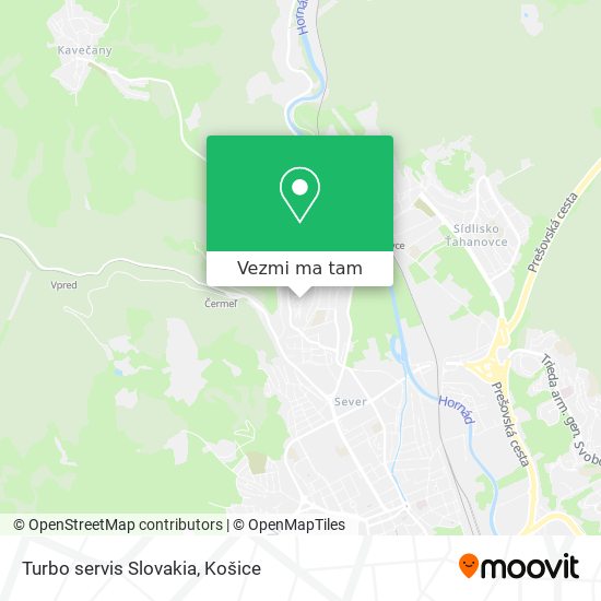 Turbo servis Slovakia mapa