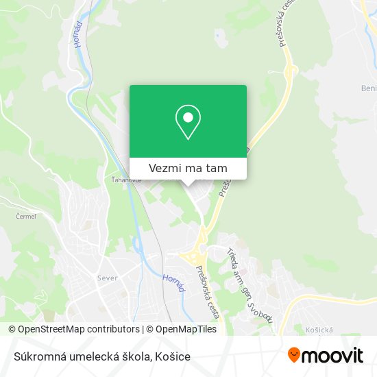 Súkromná umelecká škola mapa