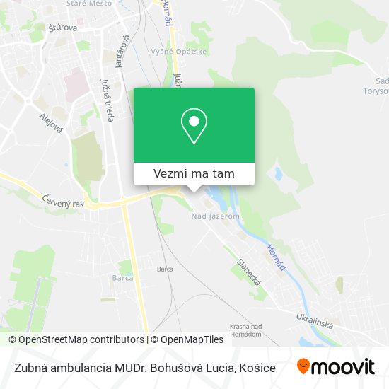 Zubná ambulancia MUDr. Bohušová Lucia mapa