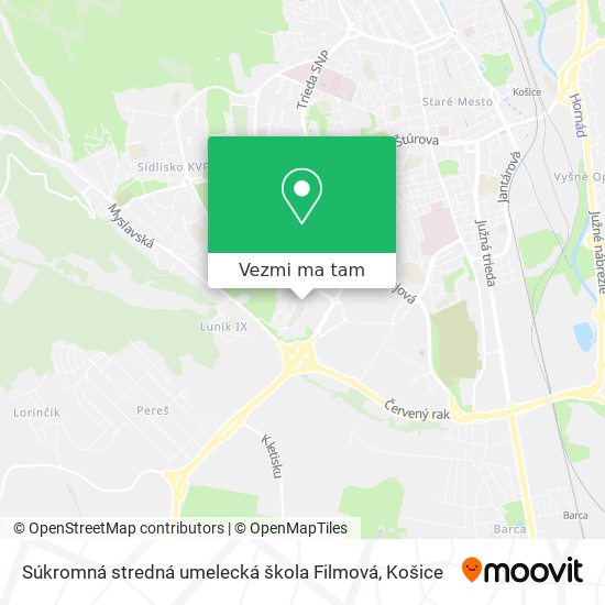 Súkromná stredná umelecká škola Filmová mapa