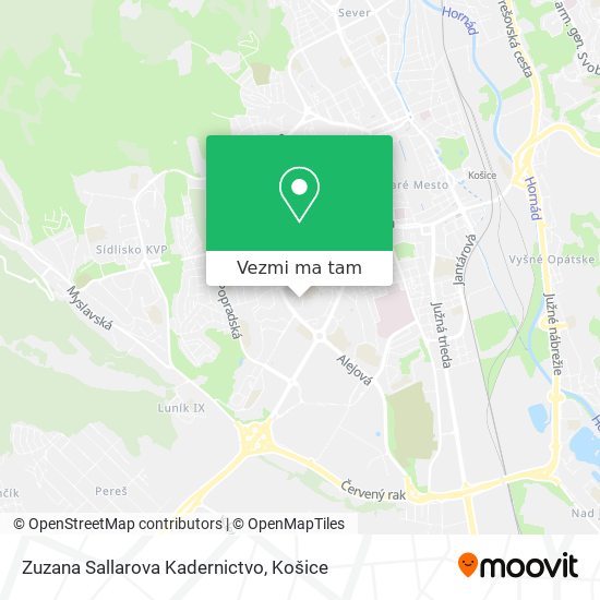 Zuzana Sallarova Kadernictvo mapa