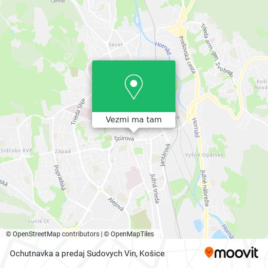 Ochutnavka a predaj Sudovych Vin mapa