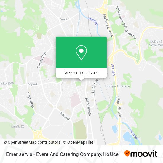 Emer servis - Event And Catering Company mapa