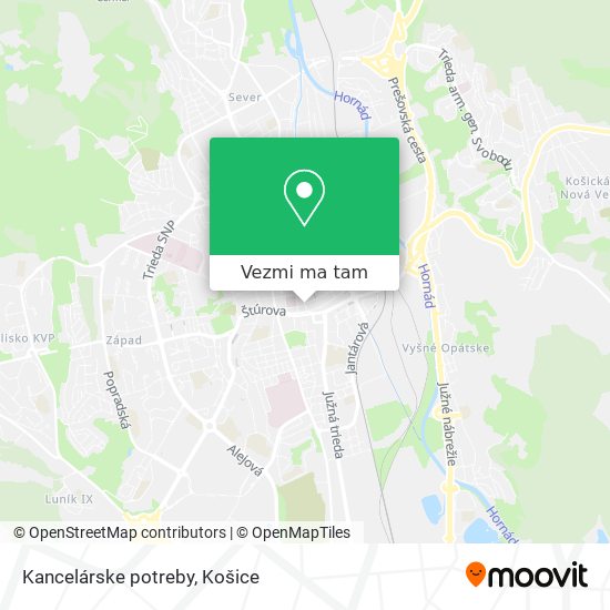 Kancelárske potreby mapa