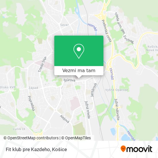 Fit klub pre Kazdeho mapa