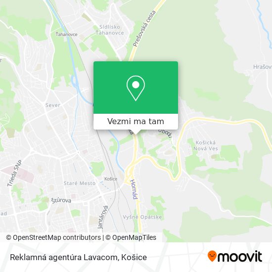 Reklamná agentúra Lavacom mapa