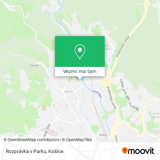 Rozprávka v Parku mapa