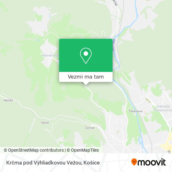 Krčma pod Výhliadkovou Vežou mapa