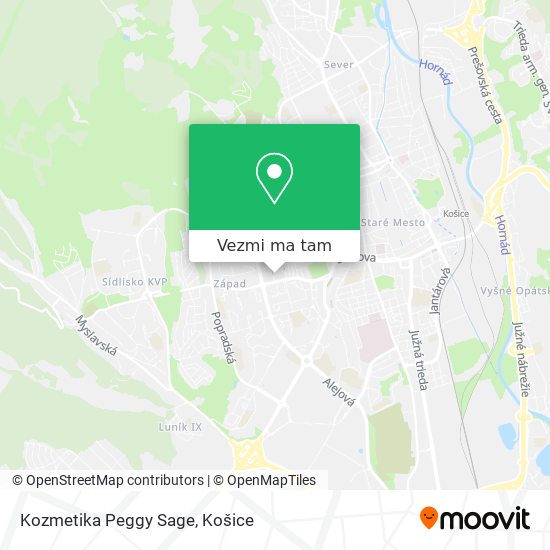 Kozmetika Peggy Sage mapa