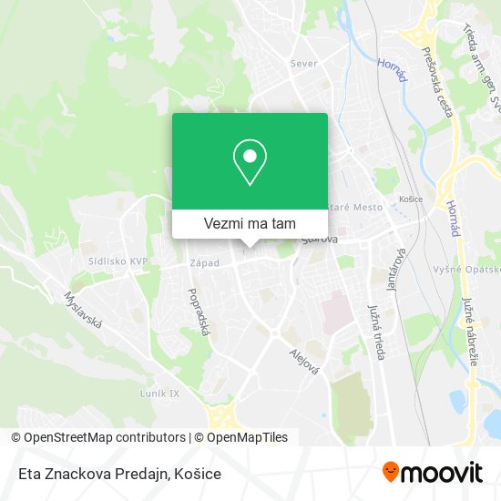 Eta Znackova Predajn mapa