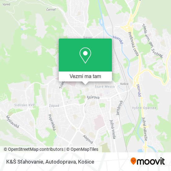 K&Š Sťahovanie, Autodoprava mapa