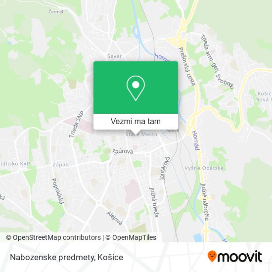 Nabozenske predmety mapa