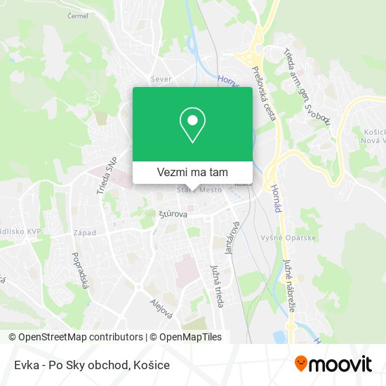 Evka - Po Sky obchod mapa