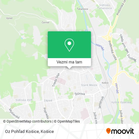 Oz Pohľad Košice mapa