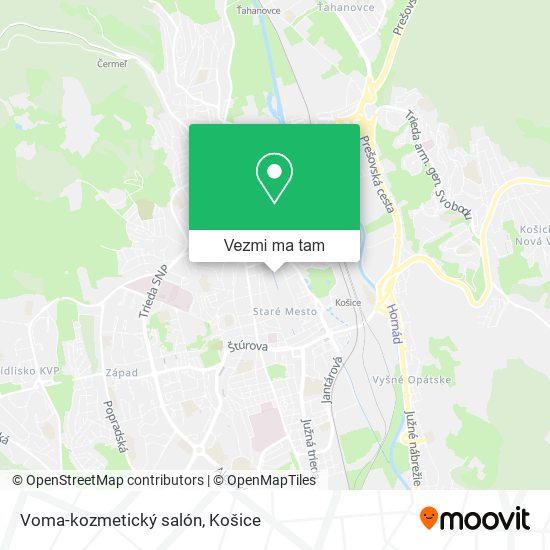 Voma-kozmetický salón mapa