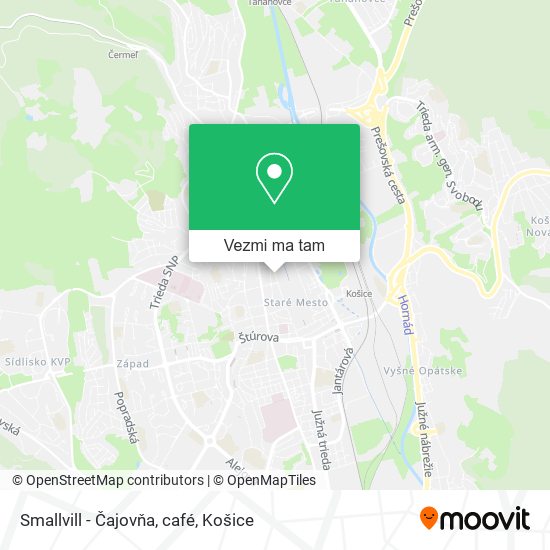 Smallvill - Čajovňa, café mapa