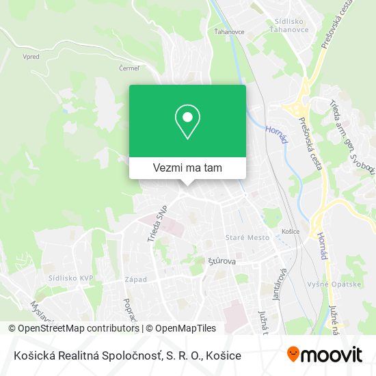 Košická Realitná Spoločnosť, S. R. O. mapa