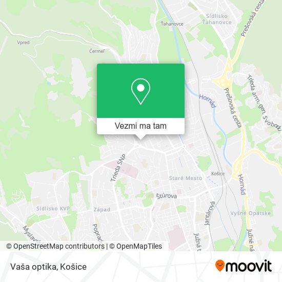 Vaša optika mapa