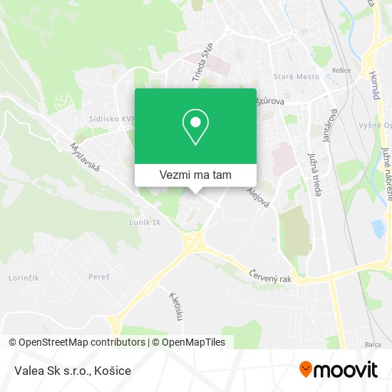 Valea Sk s.r.o. mapa