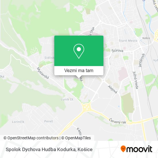 Spolok Dychova Hudba Kodurka mapa