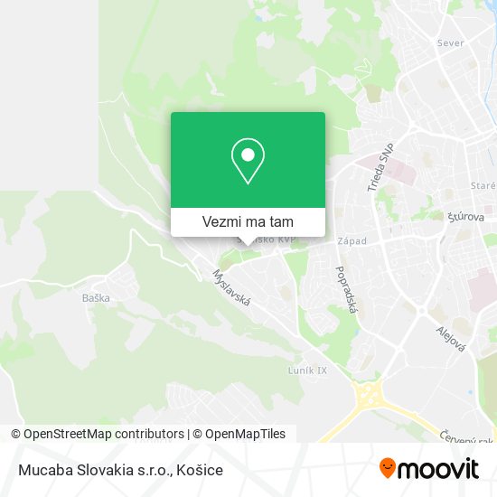 Mucaba Slovakia s.r.o. mapa