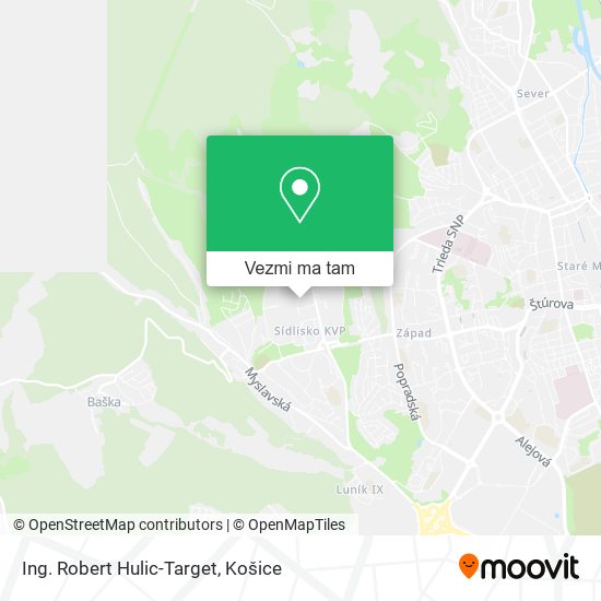 Ing. Robert Hulic-Target mapa