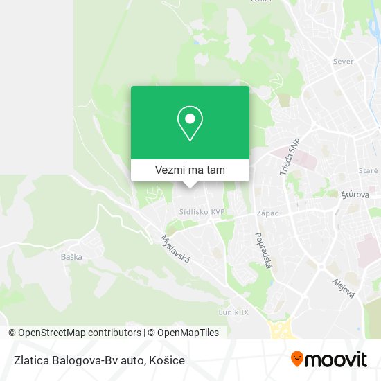 Zlatica Balogova-Bv auto mapa