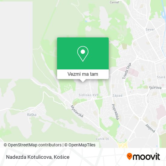 Nadezda Kotulicova mapa