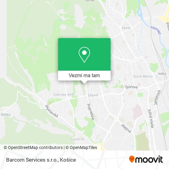 Barcom Services s.r.o. mapa