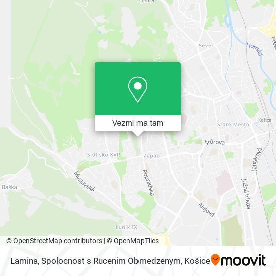 Lamina, Spolocnost s Rucenim Obmedzenym mapa