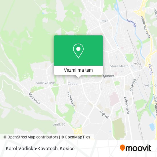 Karol Vodicka-Kavotech mapa