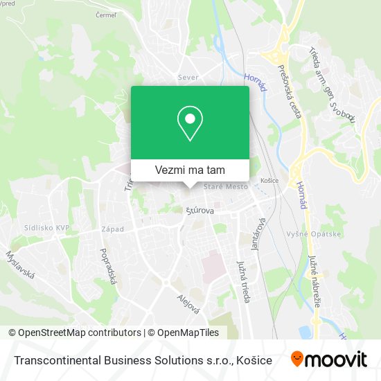 Transcontinental Business Solutions s.r.o. mapa