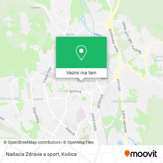 Nadacia Zdravie a sport mapa