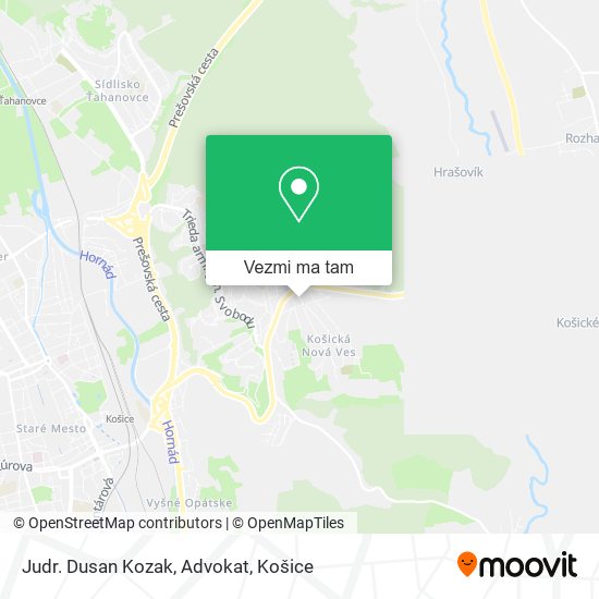 Judr. Dusan Kozak, Advokat mapa