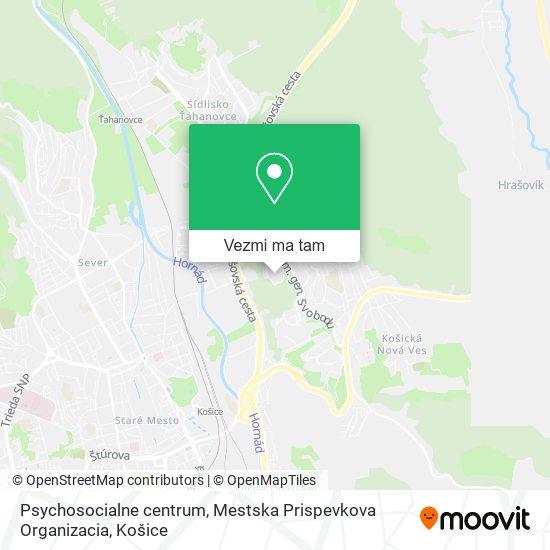 Psychosocialne centrum, Mestska Prispevkova Organizacia mapa