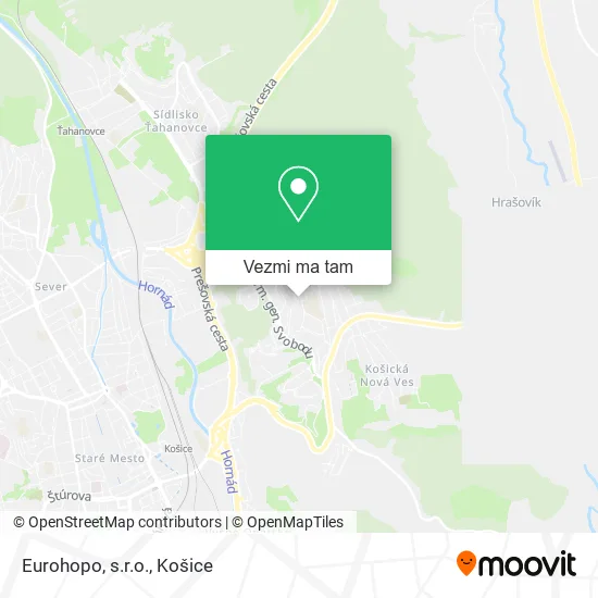 Eurohopo, s.r.o. mapa
