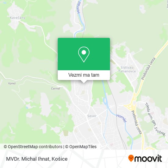 MVDr. Michal Ihnat mapa