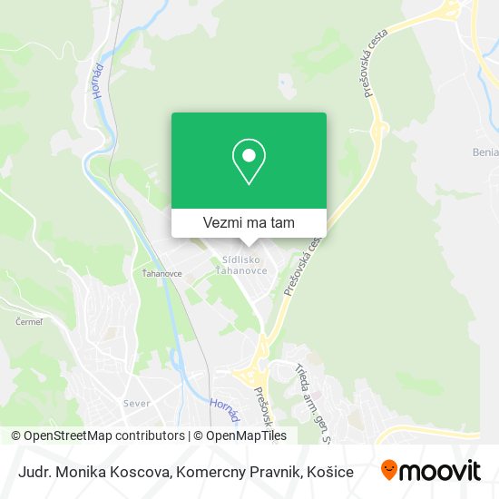 Judr. Monika Koscova, Komercny Pravnik mapa