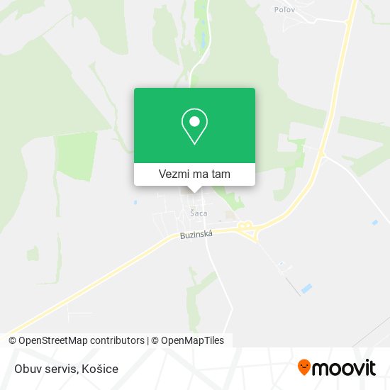 Obuv servis mapa